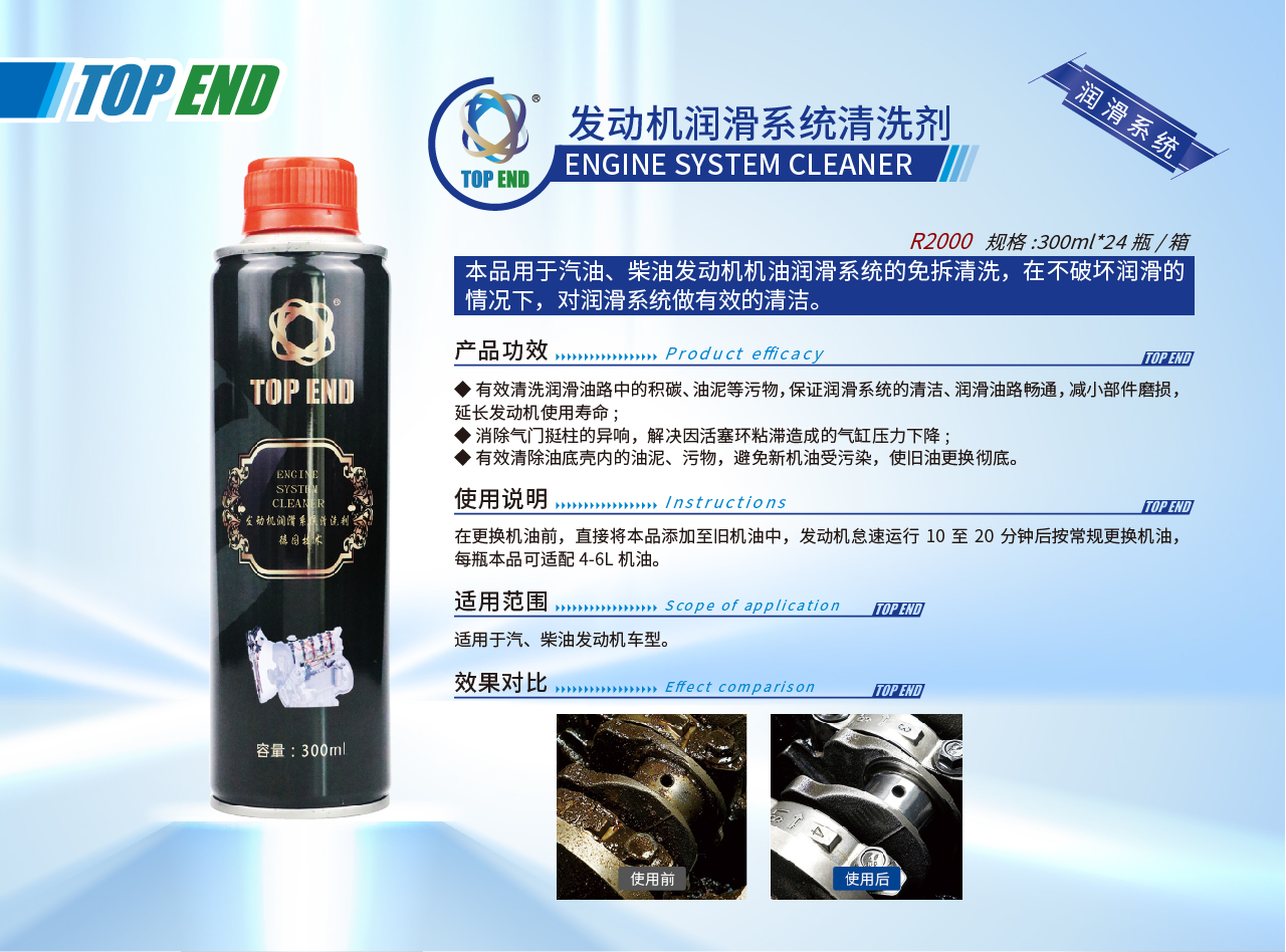 Top end【R2000发动机润滑系统清洗剂】(图1)