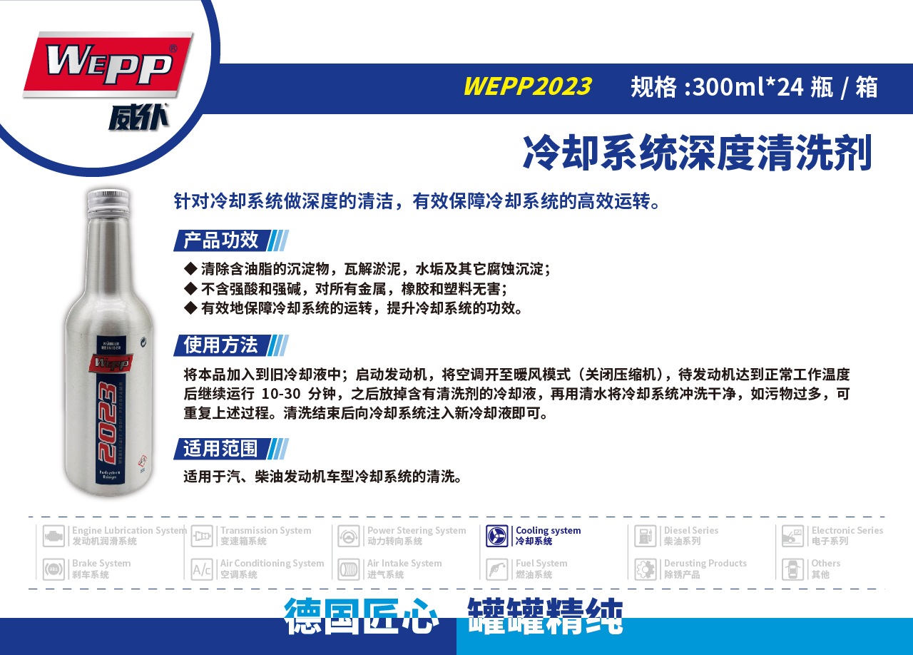 WEPP2023 冷却系统深度清洗剂(图1)
