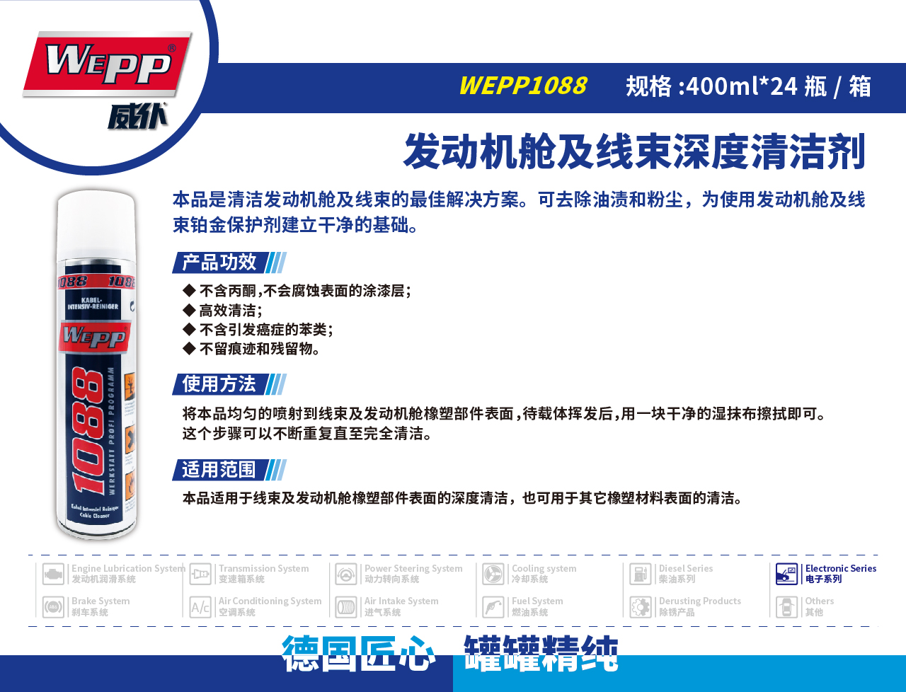WEPP1088 发动机舱及线束深度清洁剂(图1)